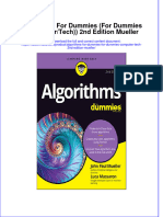 Algorithms For Dummies For Dummies Computer Tech 2Nd Edition Mueller Full Chapter