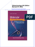 Molecular Biotechnology 6Th Edition Bernard R Glick Download PDF Chapter