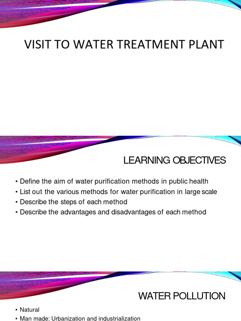 Water Treatment Plant Overview | PDF | Water Purification | Filtration