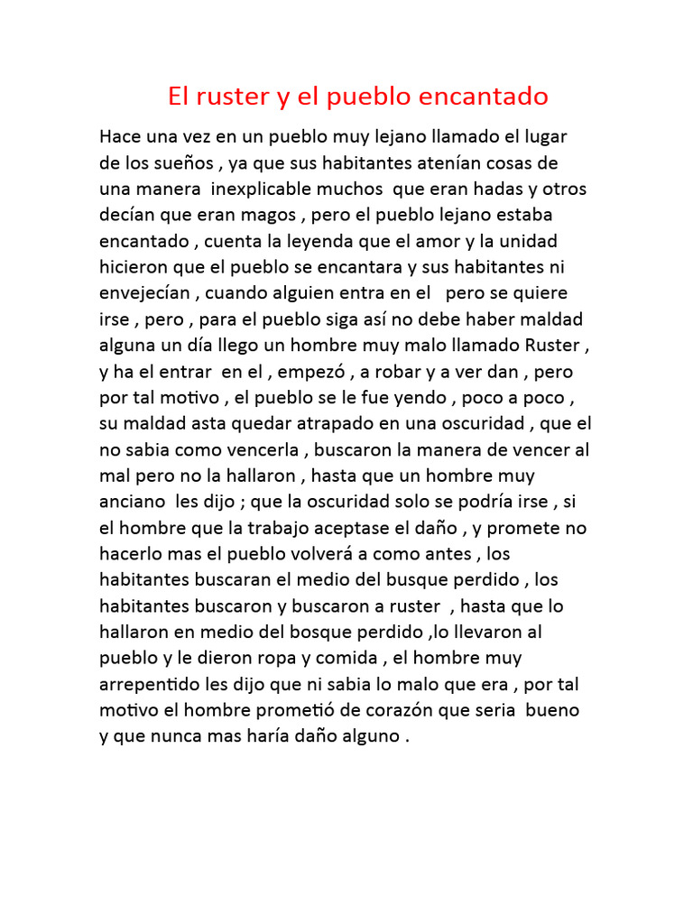 El ruster y la magia del perdón | PDF