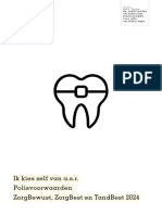 Polisvoorwaarden ZorgBewust, ZorgBest, TandBest