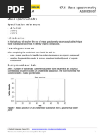 Mass Spec Sheet