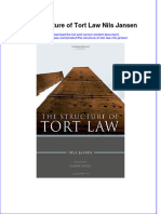 The Structure of Tort Law Nils Jansen Ebook Full Chapter