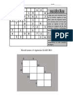 Actividad Lúdica No. 3 SUDOKU SESIÓN 14