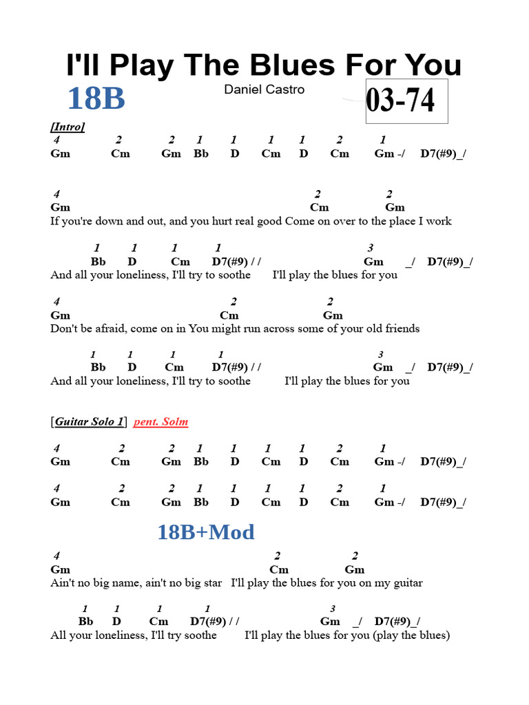 I'll Play The Blues For You | PDF