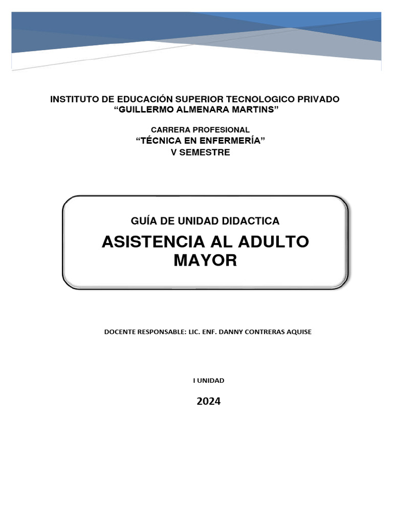 Guía de Asistencia al Adulto Mayor | PDF | Mutación | Evolución