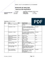 Certificate of Analysis Title: Naloxone NS 4mg/S BULK