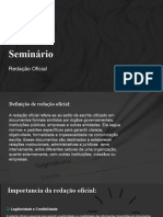 Seminário Redação Oficial