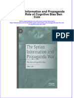 The Syrian Information and Propaganda War The Role of Cognitive Bias Ben Cole Ebook Full Chapter
