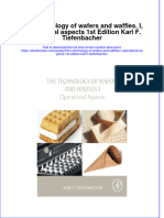 The Technology of Wafers and Waffles I Operational Aspects 1St Edition Karl F Tiefenbacher Ebook Full Chapter