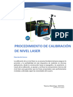 Procedimiento de Calibración de Nivel Laser