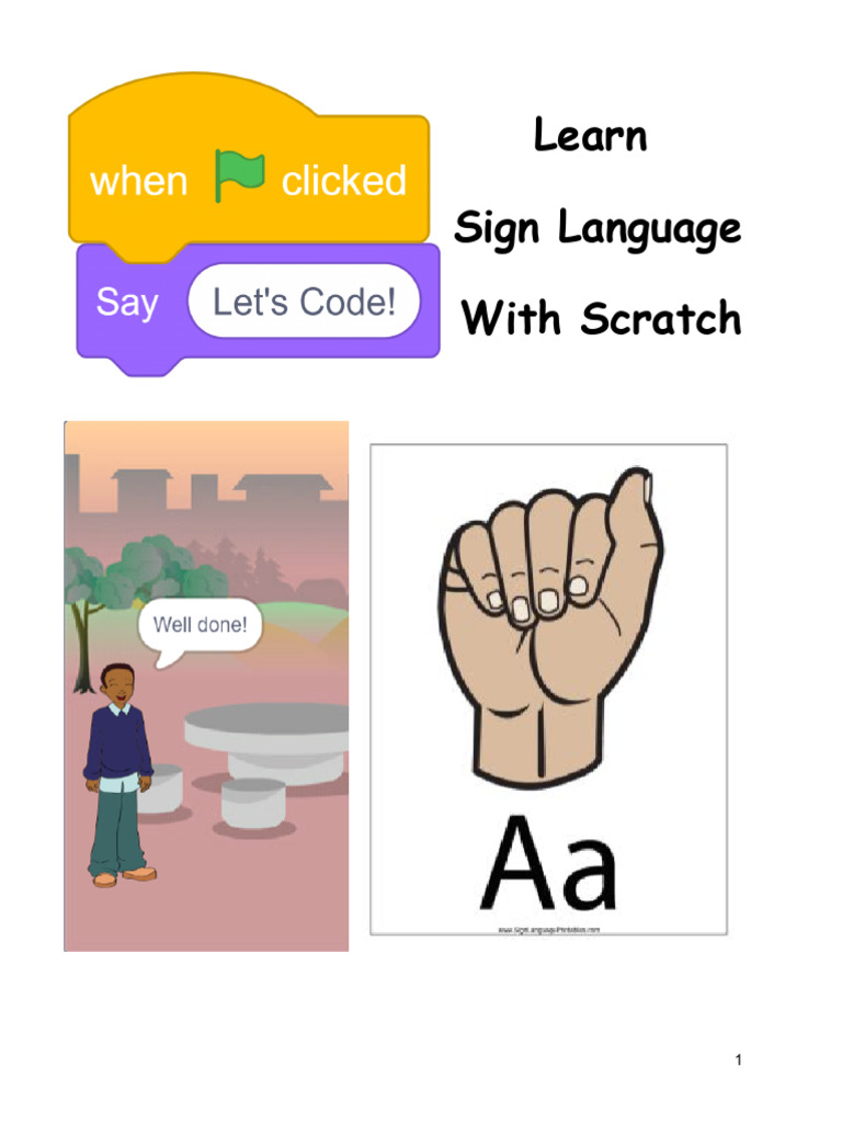 Learn Sign Language With Scratch | PDF | Scratch (Programming Language ...