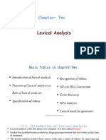 Chapter 2- Lexical Analysis