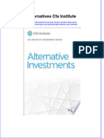 Alternatives Cfa Institute full chapter