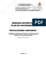 Memoria Descriptiva - Plan de Contingencia - II - Ss