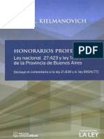 Honorarios Profesionales. Jorge Kielmanovich