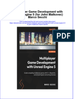 Multiplayer Game Development With Unreal Engine 5 For John Malkovec Marco Secchi download pdf chapter