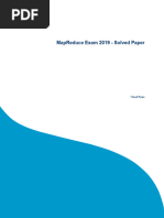 MapReduce Exam 2019 - Solved Paper