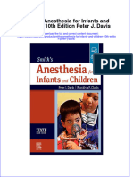 Smiths Anesthesia For Infants and Children 10Th Edition Peter J Davis Full Download Chapter