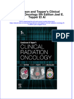 Documentmass - 157gunderson and Teppers Clinical Radiation Oncology 5Th Edition Joel E Tepper Et Al Full Chapter