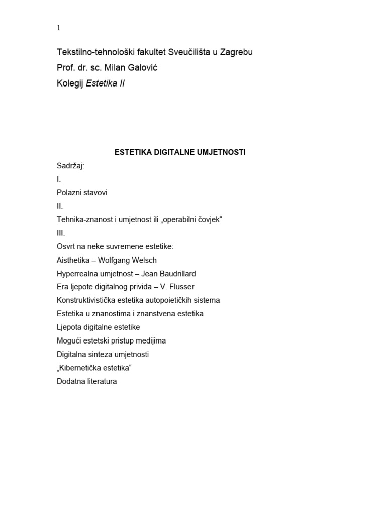 Estetika Digitalne Umjetnosti Pdf