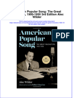 American Popular Song The Great Innovators 1900 1950 3Rd Edition Alec Wilder full chapter