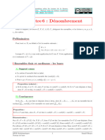 Chapitre 6: Dénombrement: Préliminaires