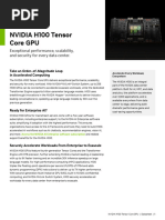 Nvidia h100 Datasheet 2430615