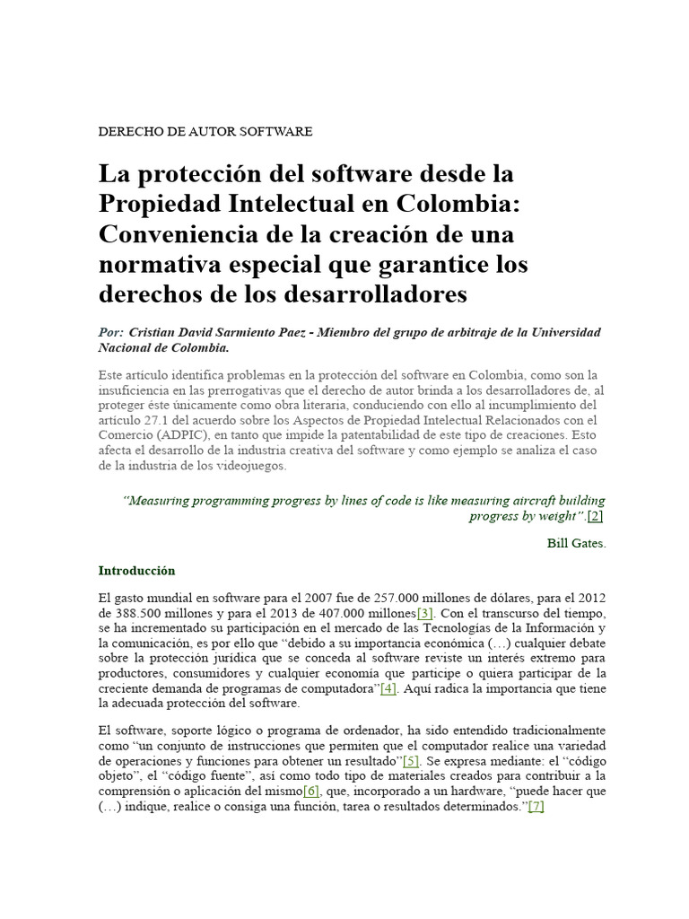 Derecho de Autor Software | PDF | Patentar | Derechos de autor
