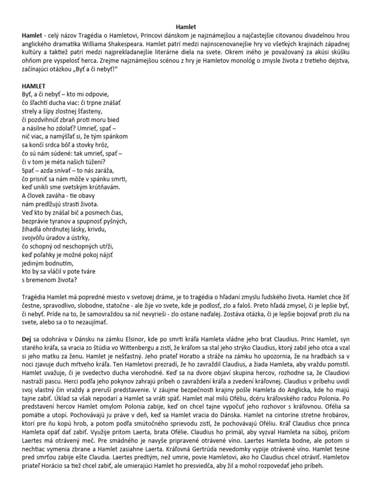 Hamlet Pdf