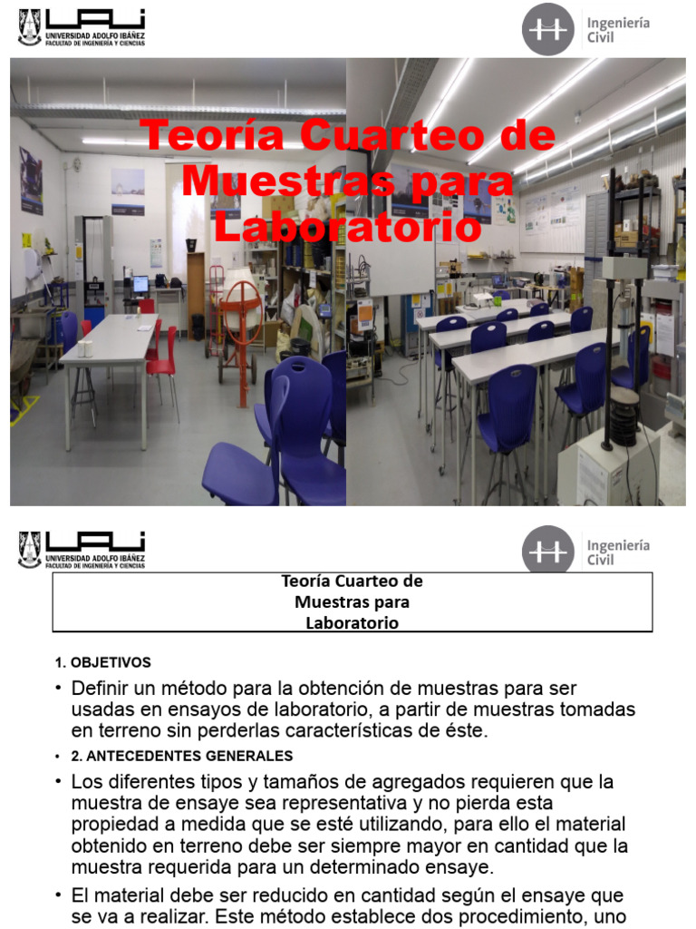 Cuarteo de Muestras en Laboratorio | PDF | Hormigón | Laboratorios