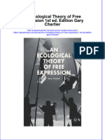 An Ecological Theory of Free Expression 1St Ed Edition Gary Chartier Full Chapter