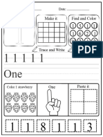 Number Worksheets 1-20