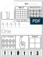 Number Worksheets 1-20