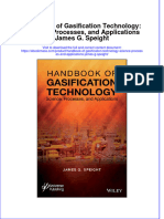 Handbook of Gasification Technology Science Processes and Applications James G Speight Full Chapter