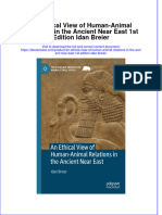 An Ethical View of Human Animal Relations in The Ancient Near East 1St Edition Idan Breier Full Chapter