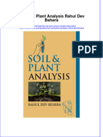 Soil and Plant Analysis Rahul Dev Behera Full Download Chapter