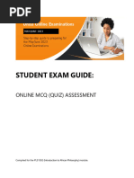 PLS1502 MyExam Student Help Guide - Randomised MCQ