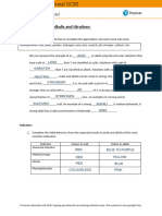 Fedor Kudriavtcev - iGCSE - Chem - Worksheet 16 - Acids, Alkalis & Titration