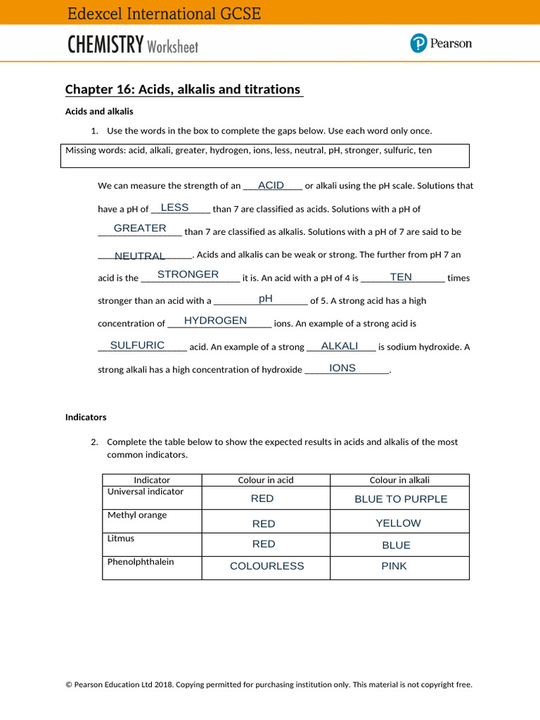 Fedor Kudriavtcev iGCSE Chem Worksheet 16 Acids, Alkalis