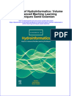 Handbook of Hydroinformatics Volume Ii Advanced Machine Learning Techniques Saeid Eslamian Full Chapter