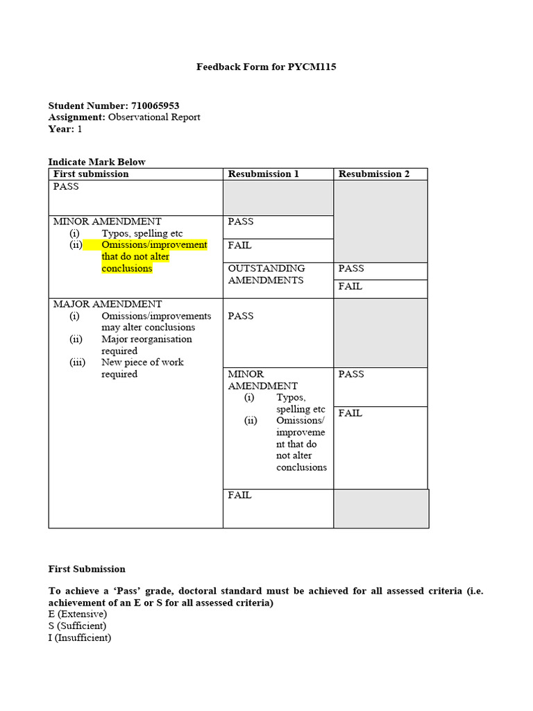 pycm115-observational-report-mark-sheet-pdf-experience-critical