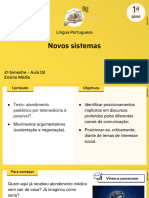 Novos Sistemas: Língua Portuguesa