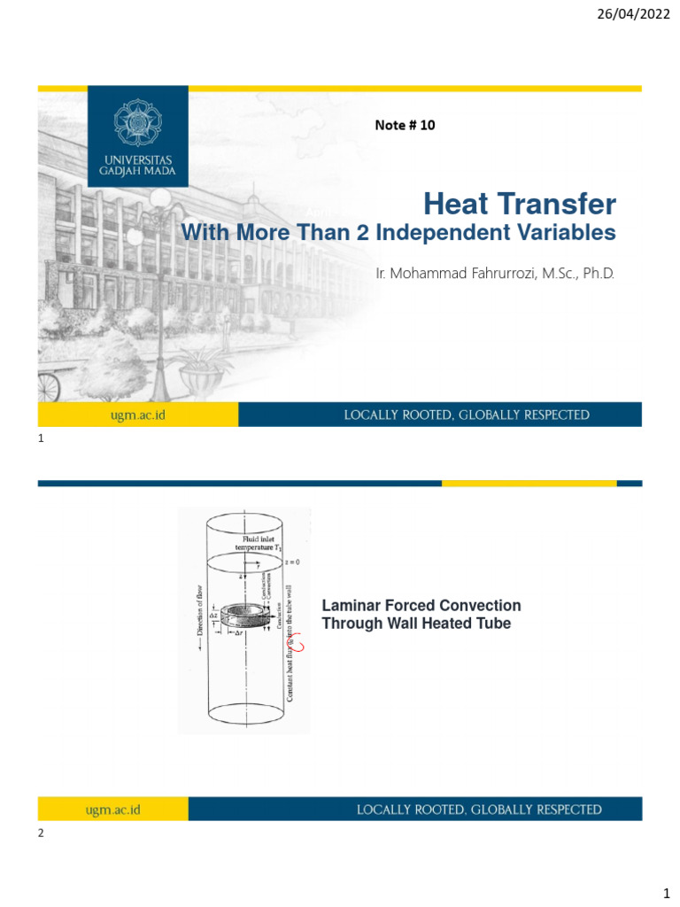 Pt 10 temperature profile with more than one independent variables