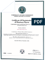 Fairs: Certificate of Registration