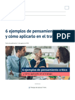 6 Ejemplos de Pensamiento Crítico y Cómo Aplicarlo en El Trabajo