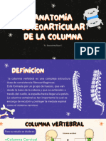 ANATOMIA OSTEOARTICULAR DE LA COLUMNA