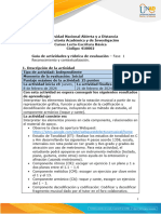 Guía de Actividades y Rúbrica de Evaluación Fase 1 - Reconocimiento y Contextualización