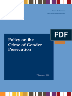 2022 12 07 Policy On The Crime of Gender Persecution