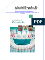 An Introduction To Orthodontics 5Th Edtion Edition Simon J Littlewood Full Chapter